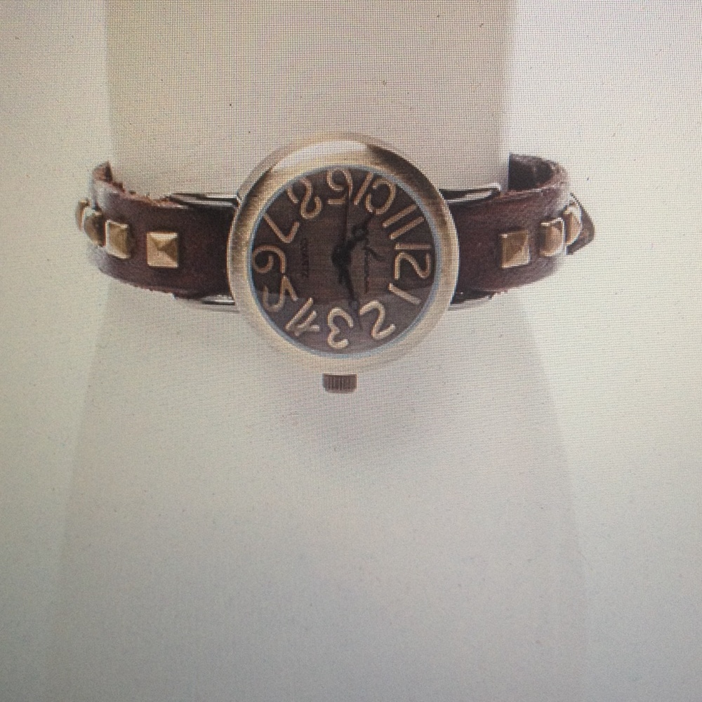 Via Nova Studded Leather Watch